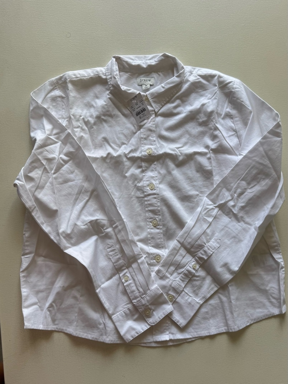 J. Crew Classic White Button-Down Shirt